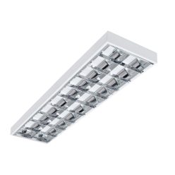   Kanlux 2xG13, fehér, acél házas, 295x1223 mm, falon kívüli lámpatest, NOTUS 4LED