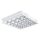 Kanlux 4xG13, fehér, acél házas, 595x625 mm, süllyesztett tükrös lámpatest, REGIS 4LED