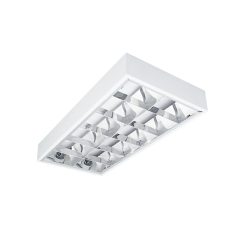   Kanlux 2xG13, fehér, acél házas, 300x615 mm, falon kívüli lámpatest, NOTUS 4LED