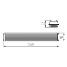 Kanlux 2xG13, IP65, szürke, műanyag házas, 90x1570 mm kültéri por- és páramentes lámpatest LED fénycsőhöz, MAH PLUS 4LED