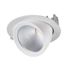 Kanlux 23W, 2510 lm, 4000K, RA90, Ø190 mm, 175°-ban állítható, fehér, természetes fehér lámpatest, HIMA LED - kiváló színvisszaadás, 5 év garanciával