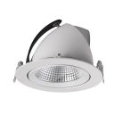 Kanlux 23W, 2510 lm, 4000K, RA90, Ø190 mm, 175°-ban állítható, fehér, természetes fehér lámpatest, HIMA LED - kiváló színvisszaadás, 5 év garanciával