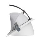 Kanlux 23W, 2510 lm, 4000K, RA90, Ø190 mm, 175°-ban állítható, fehér, természetes fehér lámpatest, HIMA LED - kiváló színvisszaadás, 5 év garanciával