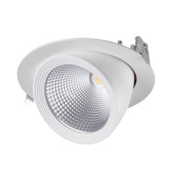  Kanlux 33W, 3670 lm, 4000K, RA90, Ø190 mm, 175°-ban állítható, fehér, természetes fehér lámpatest, HIMA LED - kiváló színvisszaadás, 5 év garanciával