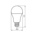 Kanlux 13W, 1050 lm, 4000K, E27, A60, természetes fehér LED fényforrás, RAPIDv2