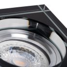 Kanlux Gx5,3, 12V, IP20, 90x90 mm, fekete, üveg házas, szögletes mennyezeti spot lámpatest, MORTA B