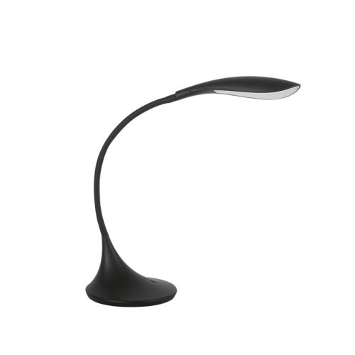 Kanlux 6,8W, 590 lm, 3000K, dimmelhető, RA80, IP20, 670 mm, fekete, meleg fehér műanyag asztali LED lámpa, FRANCO II - rugalmasan állítható