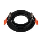 Kanlux 12V/220V, GU10, 30°-ban állítható, Ø82 mm, fekete színű, kerek, alumínium házas mennyezeti spot lámpatest, DALLA