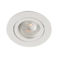   Kanlux 30°-os szögben állítható, Ø82 mm, GU10, IP20, alumínium házas, kerek spot lámpa keret, DALLA