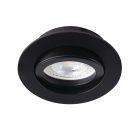 Kanlux Gx5,3, 12V, IP20, Ø82 mm, fekete, alumínium házas, kerek, 30°-ban állítható mennyezeti spot lámpatest, DALLA
