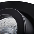 Kanlux Gx5,3, 12V, IP20, Ø82 mm, fekete, alumínium házas, kerek, 30°-ban állítható mennyezeti spot lámpatest, DALLA