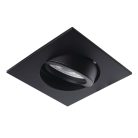 Kanlux Gx5,3, 12V, IP20, 82x82 mm, fekete, alumínium házas, szögletes, 30°-ban állítható mennyezeti spot lámpatest, DALLA