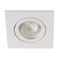   Kanlux 12V/220V, GU10, 30°-ban állítható, 82x82 mm, alumínium házas mennyezeti spot lámpatest, DALLA