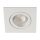 Kanlux 12V/220V, GU10, 30°-ban állítható, 82x82 mm, fehér színű, alumínium házas mennyezeti spot lámpatest, DALLA