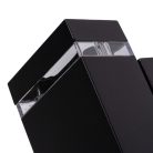 Kanlux 2xGU10, IP 44, 65x110, fekete színű, szögletes alakú, alumínium házas kültéri homlokzati lámpatest, ZAW EL - felfelé, lefelé világító