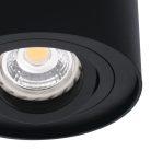 Kanlux 25 fokban állítható mennyezeti spot lámpatest GU10 foglalattal, Ø95 mm, henger alakú, matt fekete, alumínium, BORD