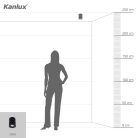 Kanlux 25 fokban állítható mennyezeti spot lámpatest GU10 foglalattal, Ø95 mm, henger alakú, matt fekete, alumínium, BORD
