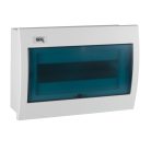 Kanlux, 63A, 230/400 AC, 12P, IP30, műanyag, fehér/kék, ITS KDB-F12T sülly. elosztódoboz - 650°C, fali süllyesztett