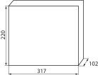 Kanlux, 63A, 230/400 AC, 12P, IP30, műanyag, fehér/kék, ITS KDB-F12T sülly. elosztódoboz - 650°C, fali süllyesztett