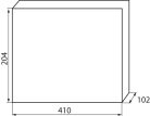 Kanlux, 63A, 230/400 AC, 12P, IP30, műanyag, fehér/kék, ITS KDB-F12T sülly. elosztódoboz - 650°C, fali süllyesztett
