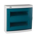 Kanlux, 63A, 230/400 AC, 2x12P, IP30, műanyag, fehér/kék, ITS KDB-S24T fk. elosztódoboz - 650°C hőállóság, oldalfali
