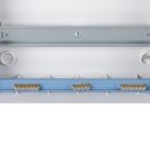 Kanlux, 63A, 230/400 AC, 2x12P, IP30, műanyag, fehér/kék, ITS KDB-S24T fk. elosztódoboz - 650°C hőállóság, oldalfali