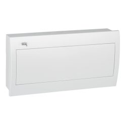   Kanlux, 63A, 230/400 AC, 18P, IP30, műanyag, fehér, ITS KDB‑F18P – fali süllyesztett elosztódoboz, 650°C hőállóságú, kizárólag nem éghető felületekre