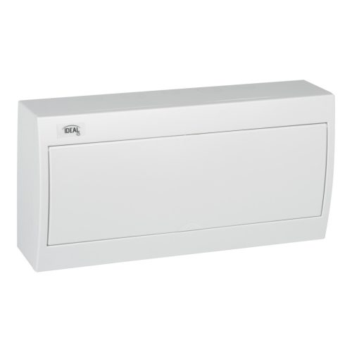 Kanlux, 63A, 230/400 AC, 18P, IP30, műanyag, fehér, ITS KDB‑S18P – oldalfali elosztódoboz, 650°C hőállóságú, kizárólag nem éghető felületekre