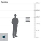 Kanlux, 63A, 230/400 AC, 2x12P, IP30, műanyag, fehér/kék, ITS KDB-F24T sülly. elosztódoboz - 650°C hőállóság, fali süllyesztett