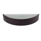 Kanlux E27, 116x407 mm, wenge színű, fa házú, félkör alakú mennyezeti függő lámpa, JASMIN W