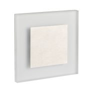   Kanlux 1,3W, 13 lm, 75x75 mm, szálcsiszolt rozsdamentes acél házas, LED lépcsővilágító, APUS LED - 50 000 h élettartam