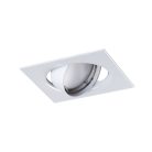 Kanlux 3xGU10, 50°-ban állítható, 82x82 mm, fehér színű, acél házas spot lámpakeret készlet, TRIBIS II - három darabból álló készlet