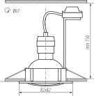 Kanlux 3xGU10, 30°-ban állítható, 82x82 mm, patinált réz színű, acél házas spot lámpakeret készlet, TRIBIS II - három darabból álló készlet