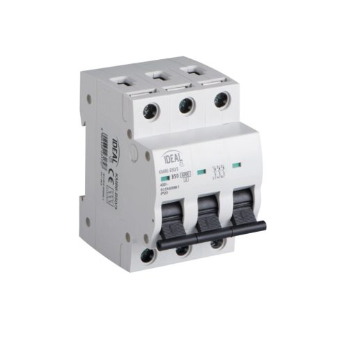 Ideal TS 230/400V AC TH35 3P 50A B moduláris kismegszakító - 3 pólusú B karakterisztikájú 6 kA megszakítóképességű DIN sínre szerelhető 5 év garancia