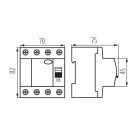 Ideal TS 400V AC KRD6‑4/40/30 4P életvédelmi relé – 4 pólusú, 40A, DIN sínre szerelhető, 5 év garancia