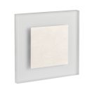 Kanlux 0,8W, 13 lm, 12V, 3000K, 75x75 mm meleg fehér süllyeszthető szögletes rozsdamentes acél lépcsővilágító - 50 000 h élettartam