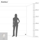 Kanlux 0,8W, 13 lm, 12V, 4000K, Ø70 mm meleg fehér süllyeszthető kerek rozsdamentes acél lépcsővilágító - 50 000 h élettartam