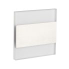 Kanlux 0,8W, 15 lm, 12V, 6500K, 75x75 mm hideg fehér süllyeszthető szögletes rozsdamentes acél lépcsővilágító - 50 000 h élettartam