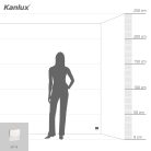 Kanlux 0,8W, 15 lm, 12V, 6500K, 75x75 mm hideg fehér süllyeszthető szögletes rozsdamentes acél lépcsővilágító - 50 000 h élettartam