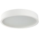 Kanlux 3x20W, IP20, E27, Ø475 mm, kerek, matt fehér, fa házas LED mennyezeti lámpatest, JASMIN