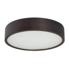 Kanlux 2xE27, Ø375 mm, wenge színű, fa házú mennyezeti függő lámpa, JASMIN - opál búrával