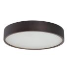 Kanlux 3xE27, Ø475 mm, wenge színű, fa házú mennyezeti függő lámpa, JASMIN - opál búrával