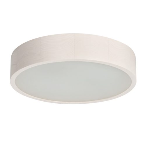 Kanlux 2xE27, Ø375 mm, sonoma tölgy színű, fa házú mennyezeti függő lámpa, JASMIN - opál búrával