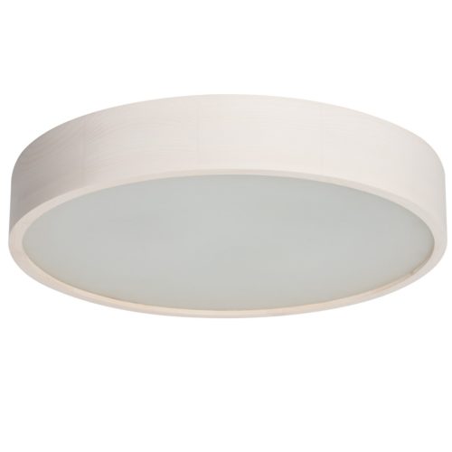 Kanlux 3xE27, Ø475 mm, sonoma tölgy színű, fa házú mennyezeti függő lámpa, JASMIN - opál búrával