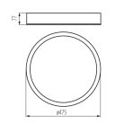 Kanlux 3xE27, Ø475 mm, sonoma tölgy színű, fa házú mennyezeti függő lámpa, JASMIN - opál búrával