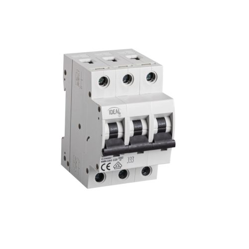 Ideal TS 230/400V AC TH35 3P 25A C moduláris kismegszakító - 3 pólusú C karakterisztikájú 6 kA megszakítóképességű DIN sínre szerelhető 5 év garancia