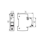 Ideal TS 230/400V AC TH35 1P 10A C moduláris kismegszakító - 1 pólusú C karakterisztikájú 6 kA megszakítóképességű DIN sínre szerelhető 5 év garancia