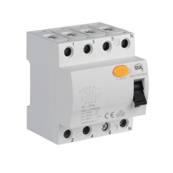  Ideal TS 230/400V AC KRD6‑2/25/100‑A életvédelmi relé – 2 pólusú, DIN sínre szerelhető, 2 év garancia