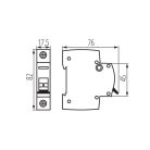 Ideal TS 230/400V AC TH35 1P 63A moduláris kapcsoló – 1 pólusú AC‑22A kategóriájú DIN sínre szerelhető, 5 év garancia