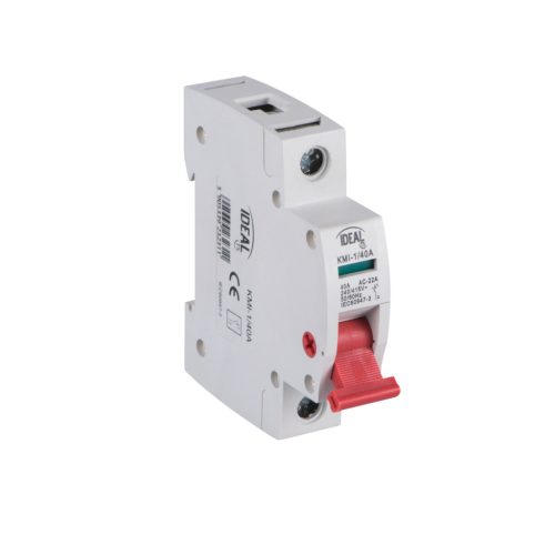 Ideal TS 230/400V AC TH35 1P 40A moduláris kapcsoló – 1 pólusú AC‑22A kategóriájú DIN sínre szerelhető, 5 év garancia